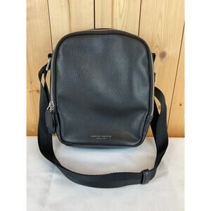 Men's Campo Marzio Stockholm Crossbody Bag - Black (About 9x7x2 inches)